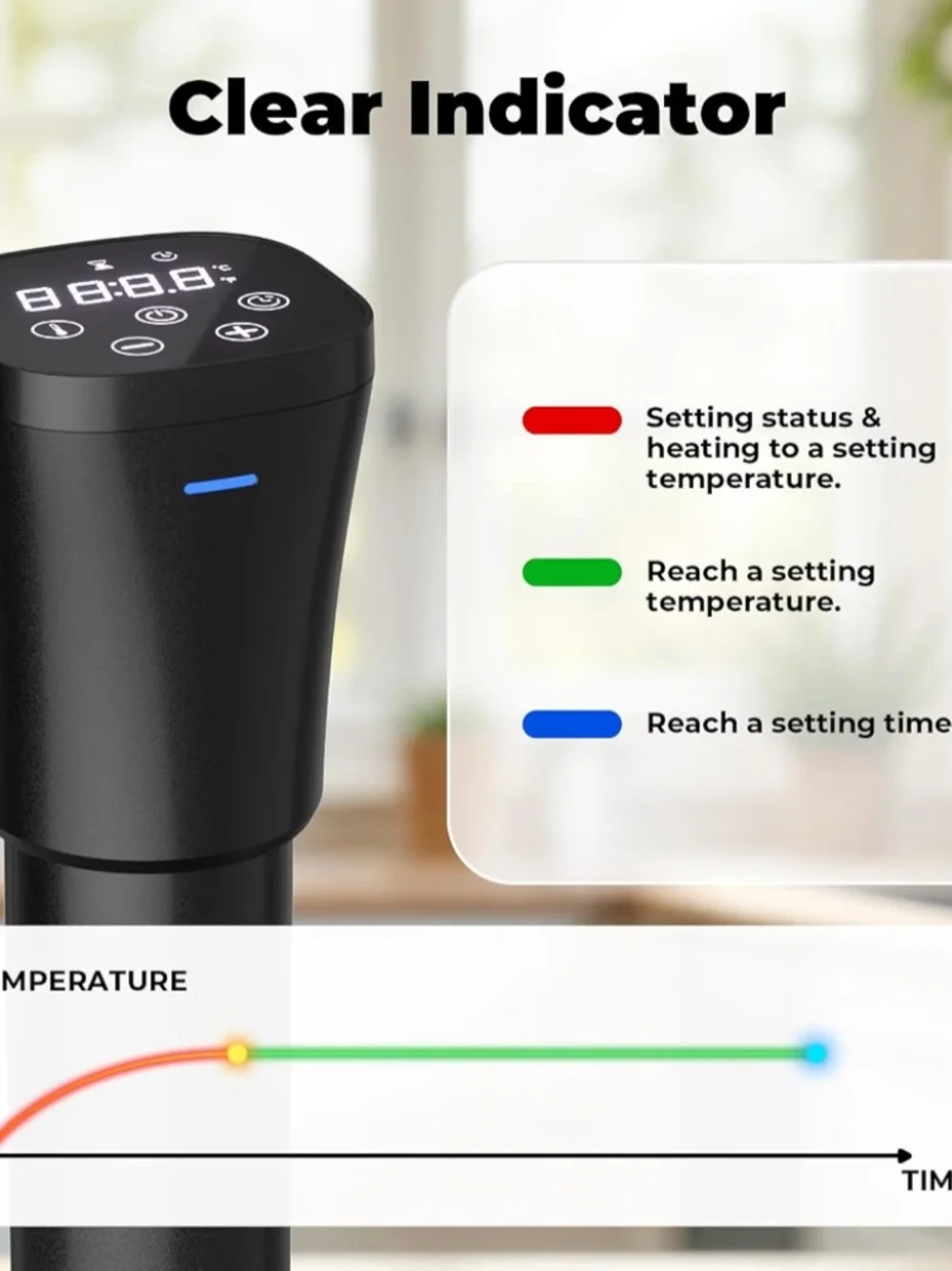 Black Immersion Circulator Sous Vide Cooker - Digital Display NIB